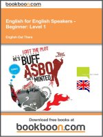 English for English Speakers - Beginner Level 1