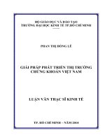 Giải pháp phát triển thị trường chứng khoán Việt Nam  Luận văn thạc sĩ