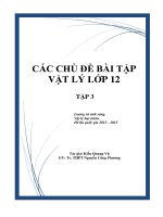Các chủ đề bài tập vật lý lớp 12 tập 3 lượng tử ánh sáng, vật lý hạt nhân