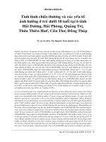 tình hình chấn thương và các yếu tố ảnh hưởng ở trẻ dưới 18 tuổi tại 6 tỉnh