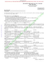 Đề thi thử quốc gia môn Hóa học lần 1 năm 2015 - Trường THPT Chuyên Hùng Vương