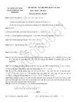 60 đề toán thi thử THPT môn Toán 2015