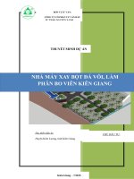 Dự án nhà máy xay bột đá vôi làm phân bo viên