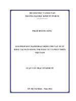 GIẢI PHÁP ĐẨY MẠNH HOẠT ĐỘNG CHO VAY XUẤT KHẨU TẠI NGÂN HÀNG TMCP ĐẦU TƯ VÀ PHÁT TRIỂN VIỆT NAM.PDF