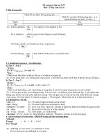 ôn tập tiếng anh lớp 9 kỳ 2