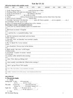 các dạng bài tập tiếng anh 10