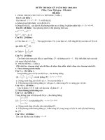 Các đề ôn tập Toán 12