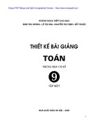 thiết kế bài giảng toán 9 tập 1