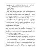 SKKN ĐỔI MỚI CÁCH THỨC TỔ CHỨC  ÔN TẬP MÔN NGỮ VĂN CHO HỌC SINH KHỐI LỚP 12