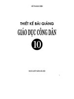 thiết kế bài giảng môn giáo dục công dân 10