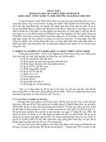 ĐÁNH GIÁ kết QUẢ THỰC HIỆN kế HOẠCH KHOA học CÔNG NGHỆ và môi TRƯỜNG GIAI đoạn 2006 2010