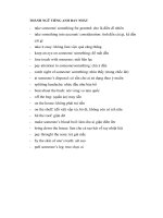 THÀNH NGỮ TIẾNG ANH HAY NHẤT