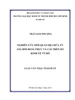 NGHIÊN CỨU MỐI QUAN HỆ GIỮA TỶ GIÁ HỐI ĐOÁI THỰC VÀ CÁC BIẾN SỐ KINH TẾ VĨ MÔ.