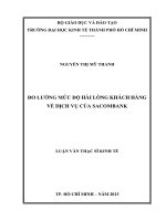 ĐO LƯỜNG MỨC ĐỘ HÀI LÒNG KHÁCH HÀNG VỀ DỊCH VỤ CỦA SACOMBANK.PDF