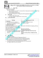 Giáo án Sinh 11 nâng cao - TÁCH CHIẾT SẮC TỐTỪLÁ VÀ TÁCH CÁC NHÓM