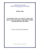 GIẢI PHÁP NÂNG CAO CHẤT LƯỢNG TÍN DỤNG TẠI NGÂN HÀNG TMCP PHÁT TRIỂN TPHCM.PDF