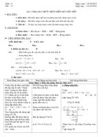 Giáo án Đại số 8 - Học kỳ I - Tuần 9