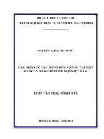 CÁC NHÂN TỐ TÁC ĐỘNG ĐẾN NỢ XẤU TẠI MỘT SỐ NGÂN HÀNG THƯƠNG MẠI VIỆT NAM.PDF