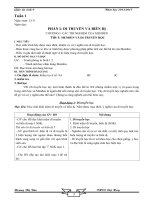 Giáo án sinh học 9 đầy đủ chi tiết cả năm