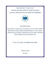 Đo lường và đánh giá tác động của cấu trúc sở hữu đến kết quả hoạt động kinh doanh của ngân hàng TMCP Tình huống ngân hàng TMCP Sài Gòn thương tín