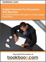 English Grammar For Economics And Business