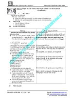 Giáo án Sinh 11 nâng cao - THOÁT HƠI NƯỚC VÀ BỐTRÍ THÍ NGHIỆM