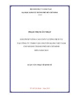 GIẢI PHÁP NÂNG CAO CHẤT LƯỢNG DỊCH VỤ TẠI CÔNG TY TNHH VẬN CHUYỂN KLINE VIỆT NAM CHI NHÁNH THÀNH PHỐ HỒ CHÍ MINH ĐẾN NĂM 2019.PDF