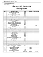 BẢNG PHÂN TÍCH ĐƯỜNG MAY