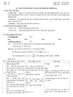 Giáo án đại số 8 - Học kỳ II - Tuần 25