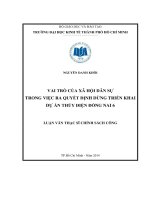 Vai trò của xã hội dân sự trong việc ra quyết định dừng triển khai dự án thủy điện Đồng Nai 6