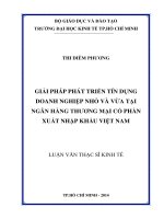 GIẢI PHÁP PHÁT TRIỂN TÍN DỤNG DOANH NGHIỆP NHỎ VÀ VỪA TẠI NGÂN HÀNG TMCP XUẤT NHẬP KHẨU VIỆT NAM.PDF