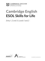 Cambridge English - ESOL Skills for Life Handbook for Teachers
