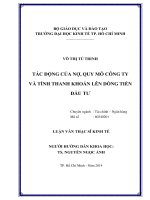 TÁC ĐỘNG CỦA NỢ, QUY MÔ CÔNG TY VÀ TÍNH THANH KHOẢN LÊN DÒNG TIỀN ĐẦU TƯ.PDF