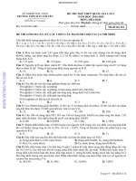 Đề thi thử THPT Quốc Gia môn Hóa trường THPT Hàn Thuyên lần 1 năm 2014-2015