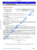 Tổng hợp lời giải môn Toán tốt nghiệp THPT 2015