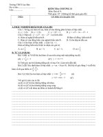 Đề kiểm tra 1 tiết Đại số 9 năm học 2015-2016 -1