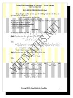 Các dạng bài tập Bất Đẳng Thức hay