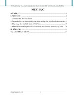 Tiểu luận môn đạo đức kinh doanh