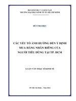 CÁC YẾU TỐ ẢNH HƯỞNG ĐẾN Ý ĐỊNH MUA HÀNG NHÃN RIÊNG CỦA NGƯỜI TIÊU DÙNG TẠI TPHCM.PDF