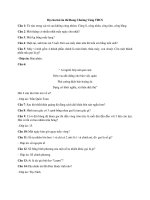 Bộ câu hỏi ôn thi rung chuông vàng cấp trung học cơ sở