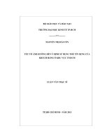 YẾU TỐ ẢNH HƯỞNG ĐẾN Ý ĐỊNH SỬ DỤNG THẺ TÍN DỤNG CỦA KHÁCH HÀNG Ở KHU VỰC TP. HCM.PDF