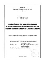 Nghiên cứu định tính, định lượng đồng thời almitrine bimesylat và raubasine trong viên nén bao phim kalmitril raubasine bằng sắc khí lỏng hiệu năng cao