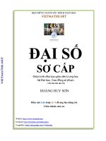 Đại số Sơ cấp - Giáo trình đào tạo giáo viên trung học