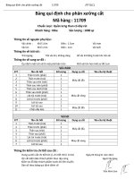 BẢNG QUY ĐỊNH CẮT