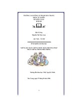 Những bài toán chứng minh bằng phương pháp phản chứng trong phổ thông