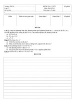 Đề kiểm tra 1 tiết Đại số 9 năm học 2015-2016 - 13