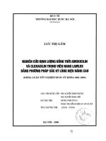 Nghiên cứu định lượng đồng thời amoxicilin và cloxacilin trong viên nang lamlox bằng phương pháp sắc ký lỏng hiệu năng cao