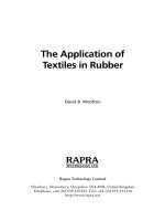 The Application of Textiles in Rubber