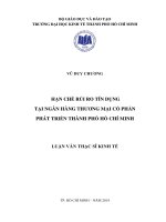 HẠN CHẾ RỦI RO TÍN DỤNG TẠI NGÂN HÀNG TMCP PHÁT TRIỂN TPHCM.PDF