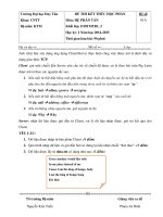 Đề thi kết thúc học phần HỆ PHÂN TÁN (năm học 2014 - 2015)